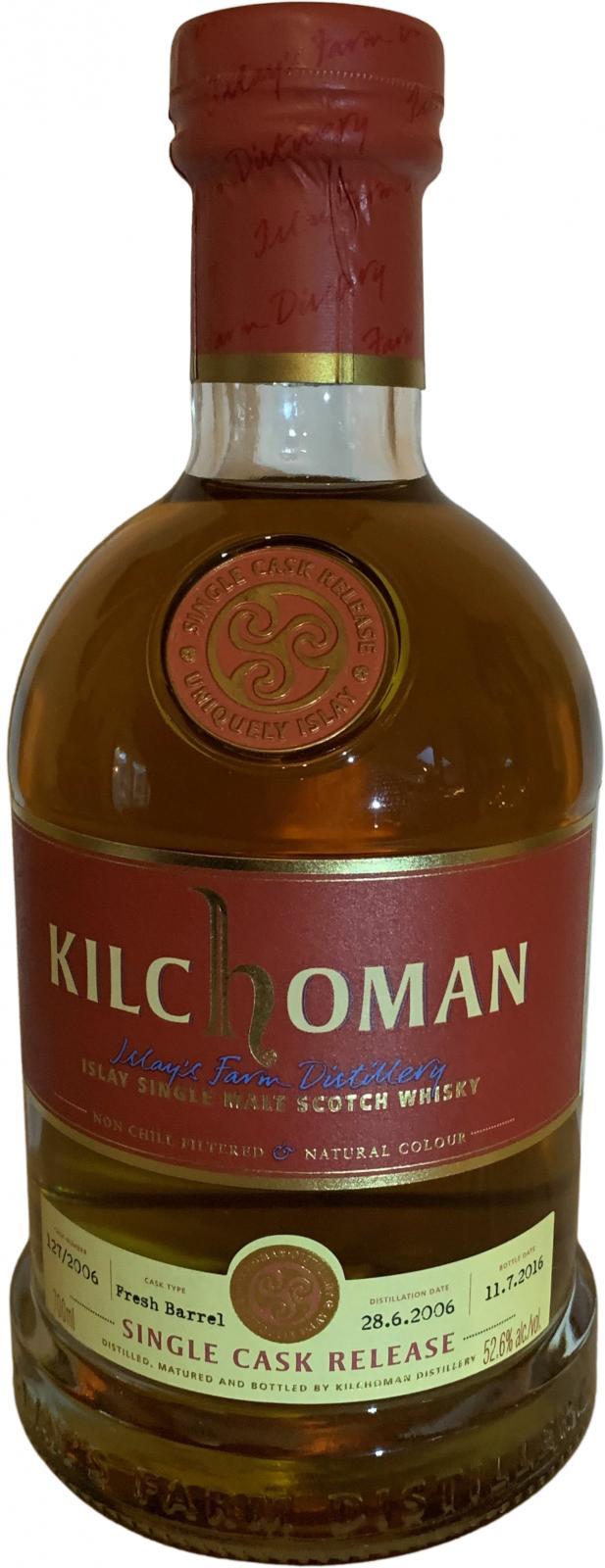 Kilchoman 2006  Single Cask for Beathas Vänner
