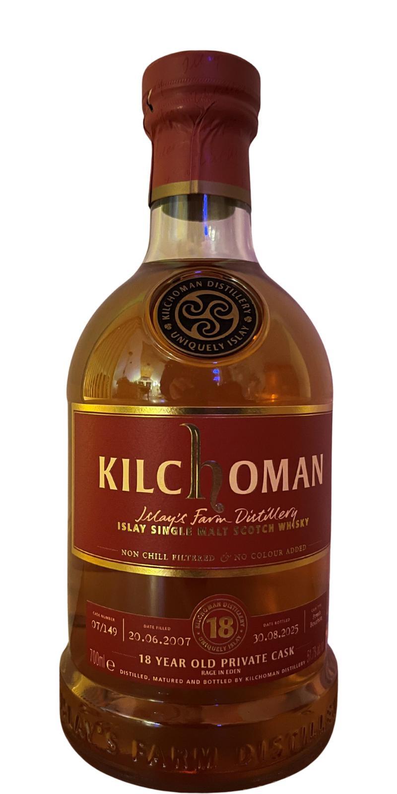 Kilchoman 2007  Private Cask Bottling