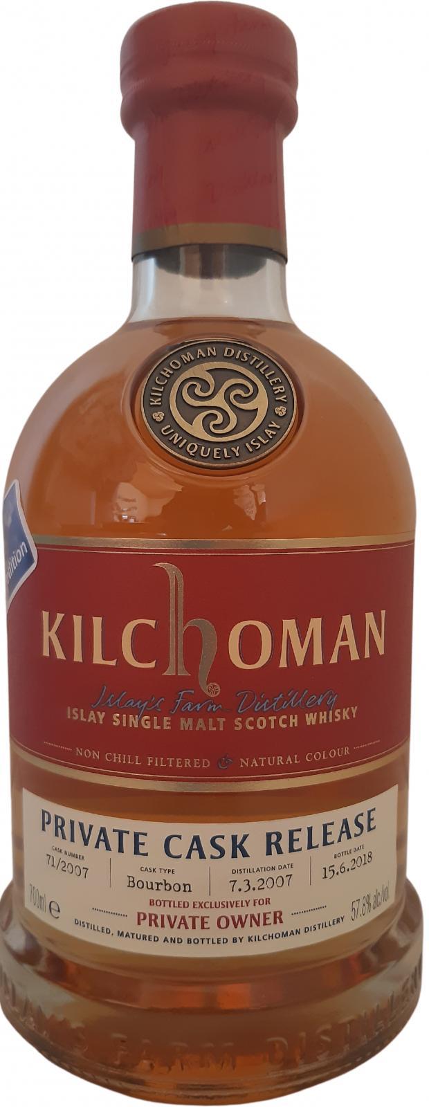 Kilchoman 2007  Private Cask Release