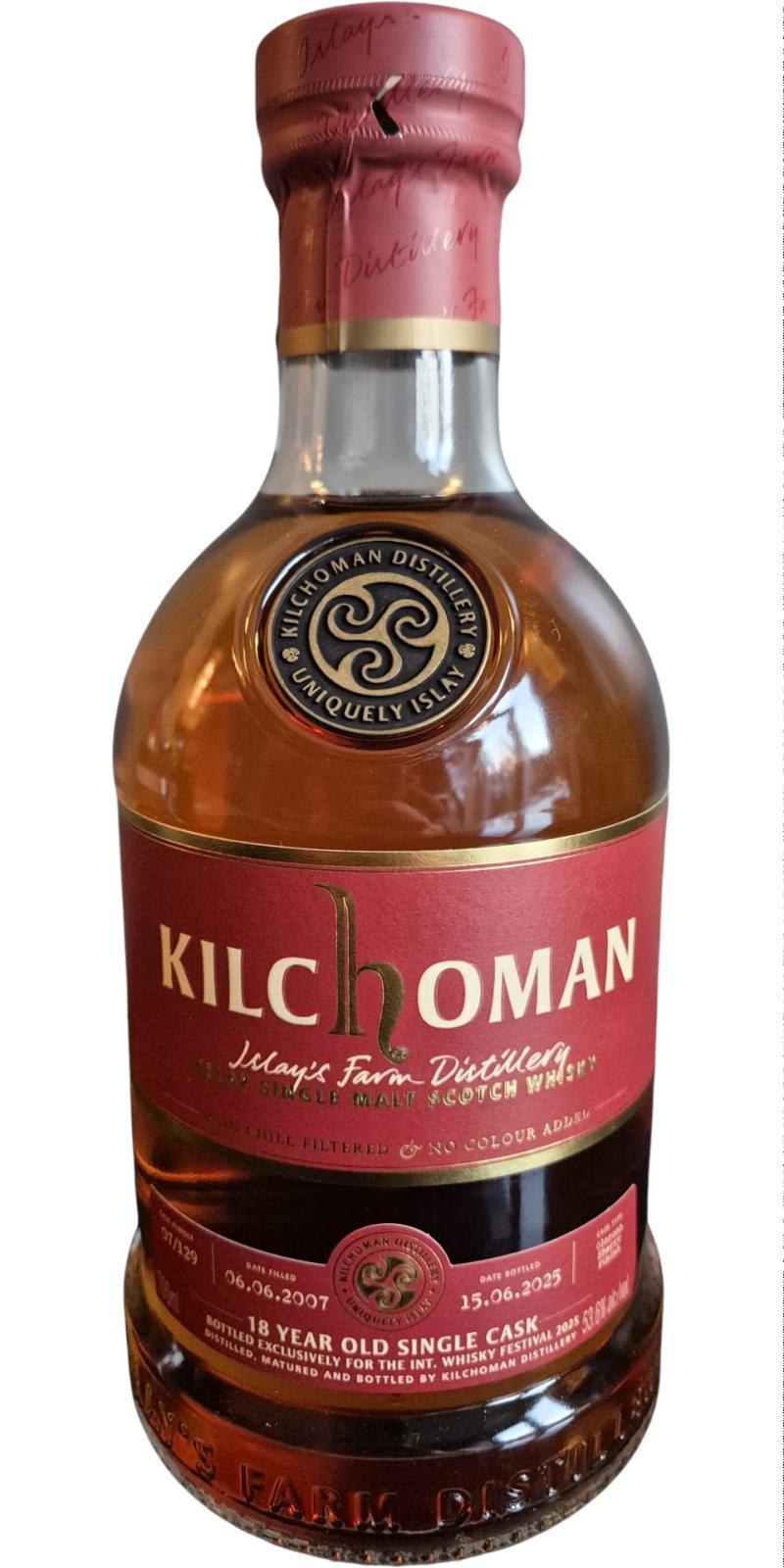 Kilchoman 2007  Single Cask