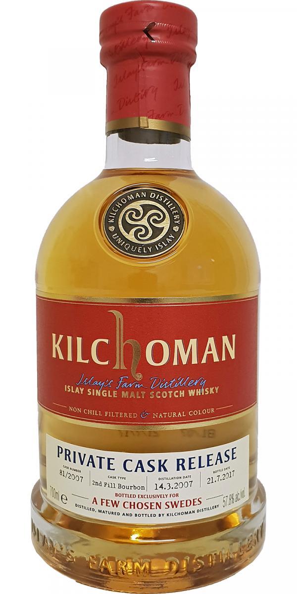 Kilchoman 2007  Private Cask Release
