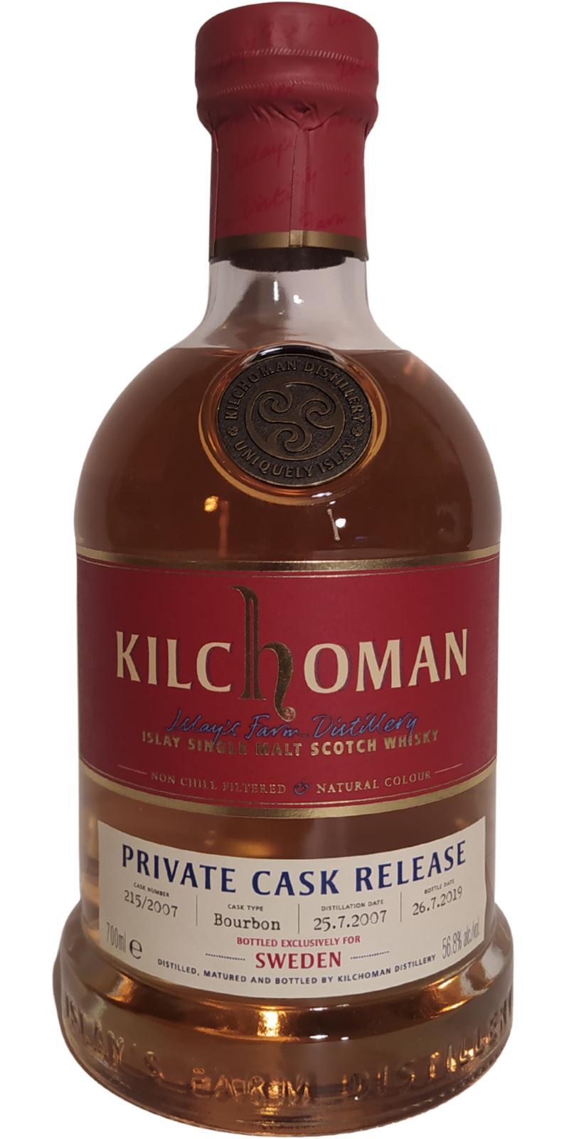 Kilchoman 2007  Single Cask Release