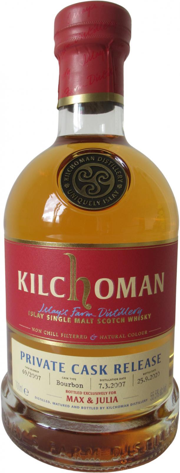 Kilchoman 2007  Private Cask Release