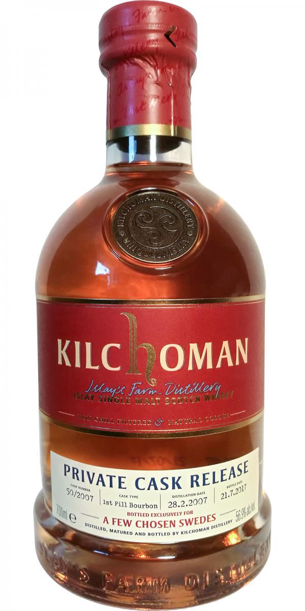 Kilchoman 2007  Private Cask Release