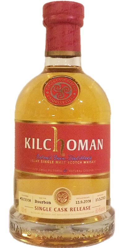 Kilchoman 2008  Single Cask for Whisk-e Ltd.