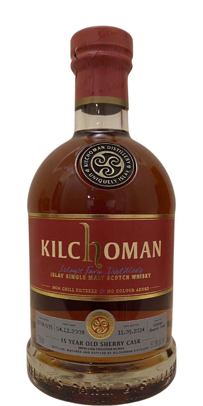 Kilchoman 2008  ImpEx Cask Evolution 01/2024