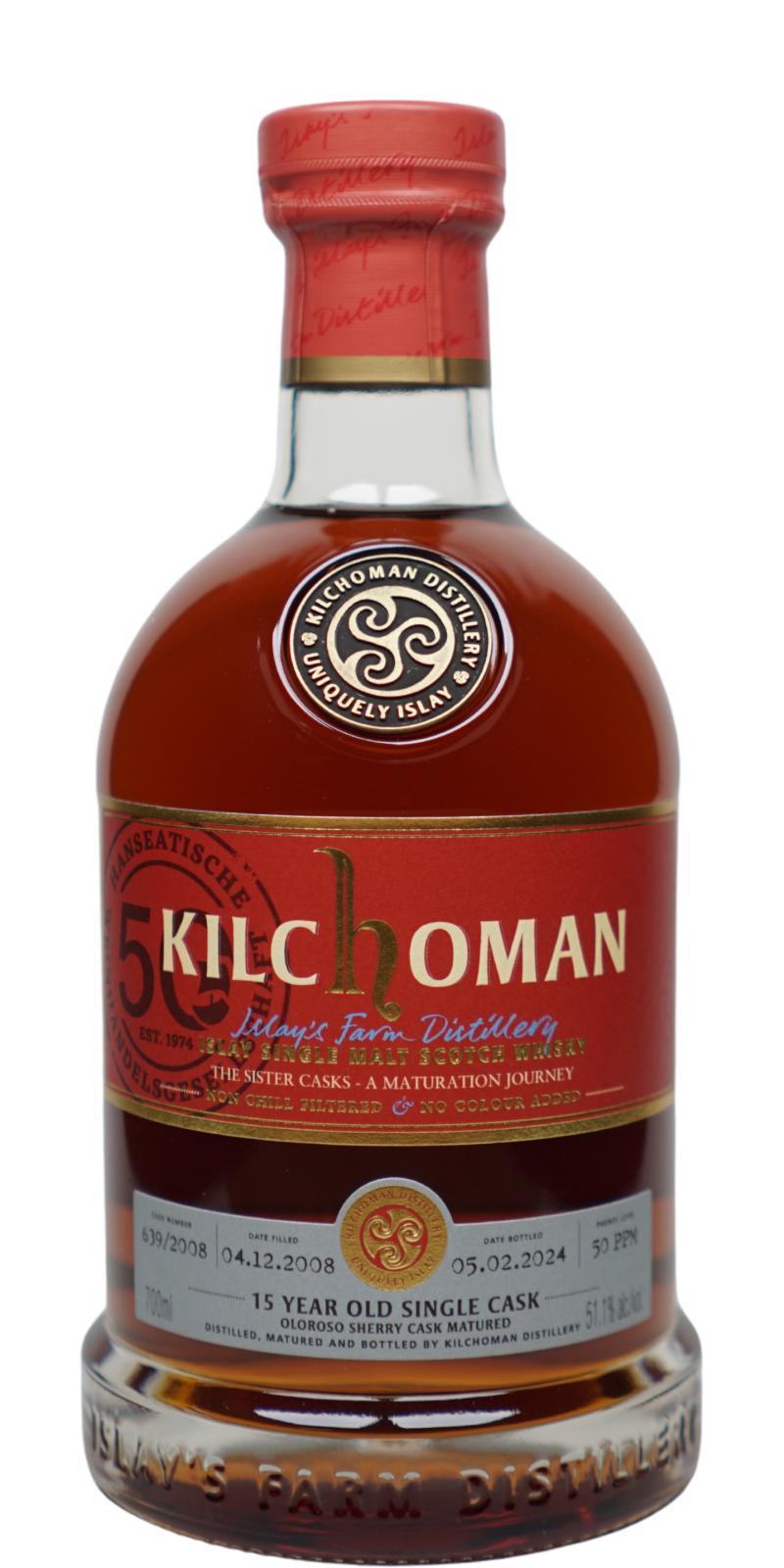 Kilchoman 2008  The Sister Casks – A Maturation Journey