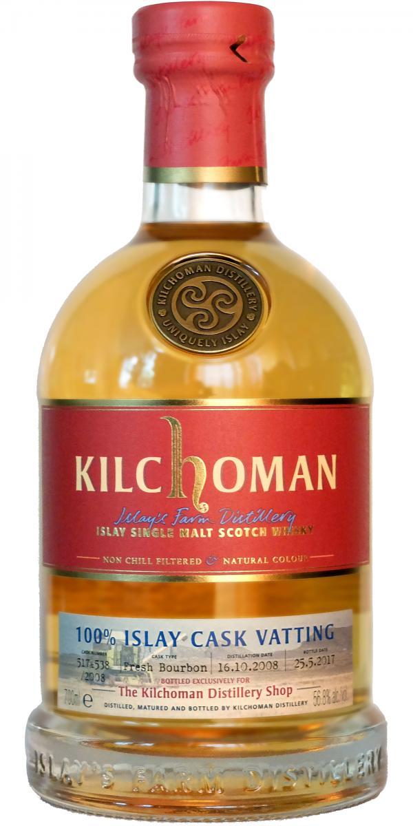 Kilchoman 2008  100% Islay Cask Vatting