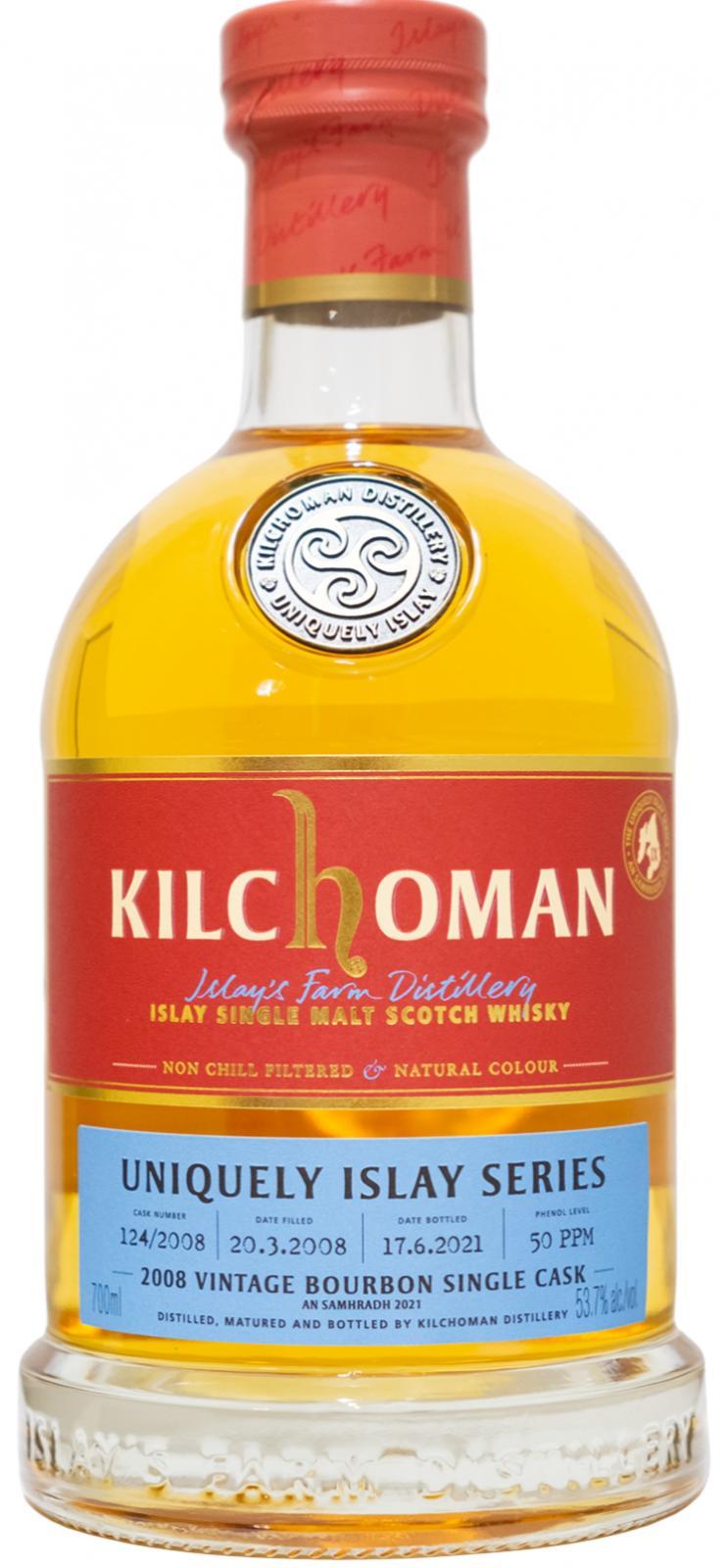 Kilchoman 2008  Uniquely Islay Series - An Samhradh 2021
