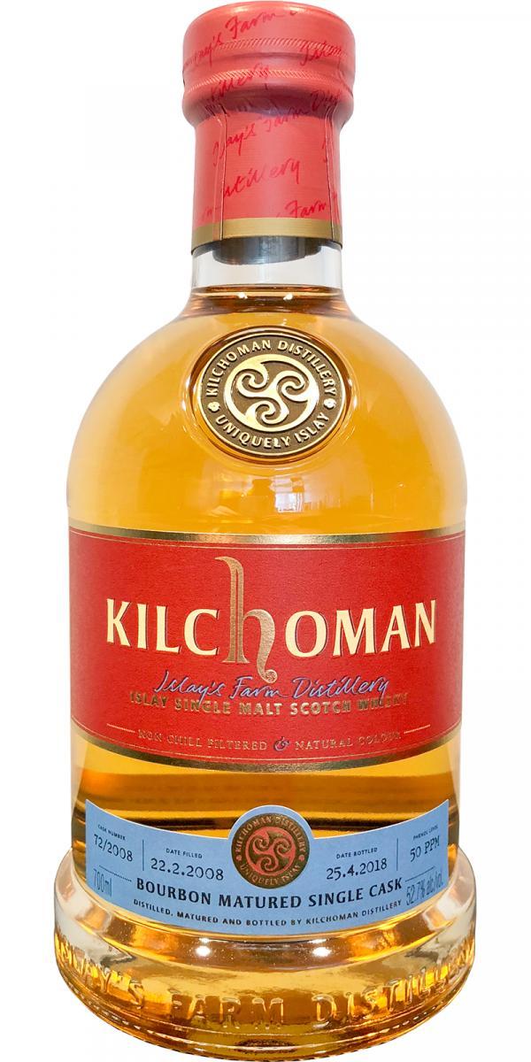 Kilchoman 2008  Bourbon Matured Single Cask