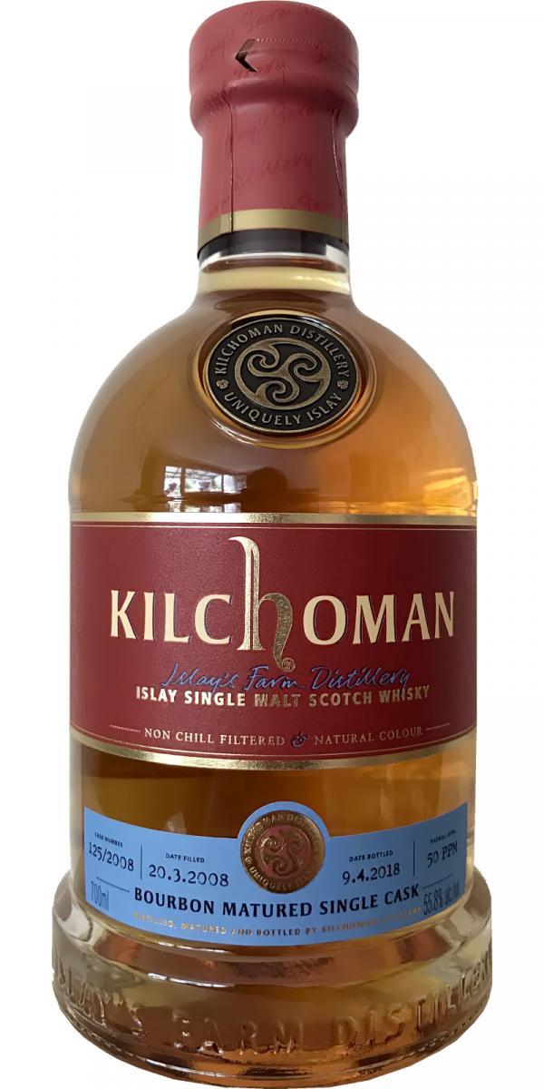 Kilchoman 2008  Bourbon Matured Single Cask
