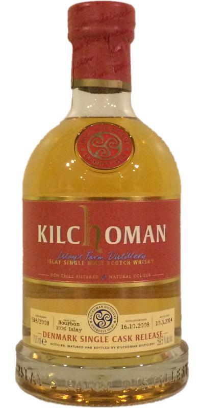 Kilchoman 2008  Denmark Single Cask Release