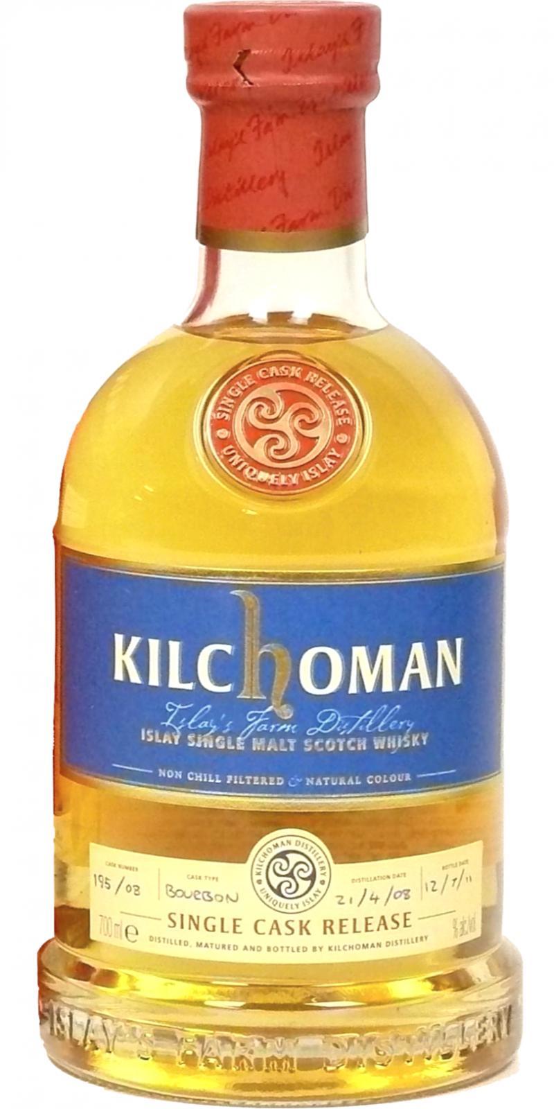 Kilchoman 2008  Single Cask Release
