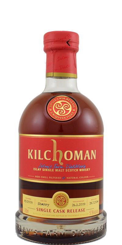 Kilchoman 2009  Single Cask for Whisky Import Nederland