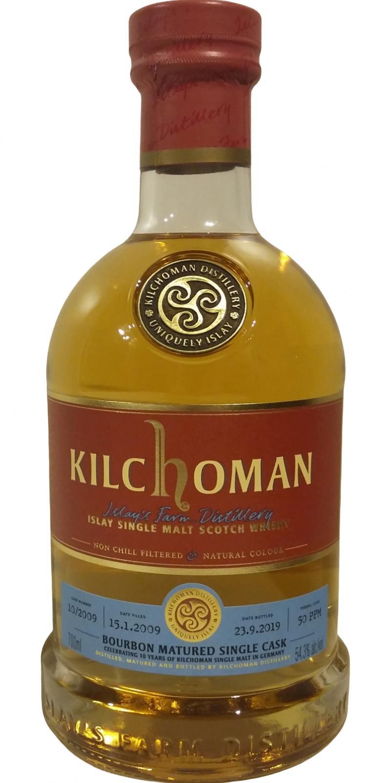 Kilchoman 2009  Bourbon Matured Single Cask
