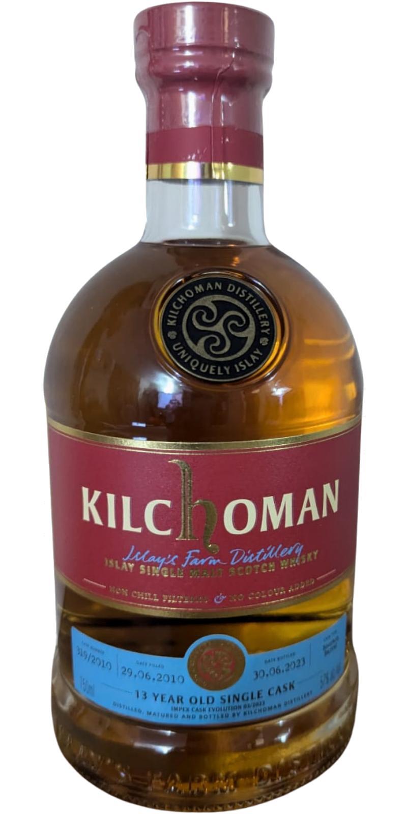Kilchoman 2010  ImpEx Cask Evolution 03/2023