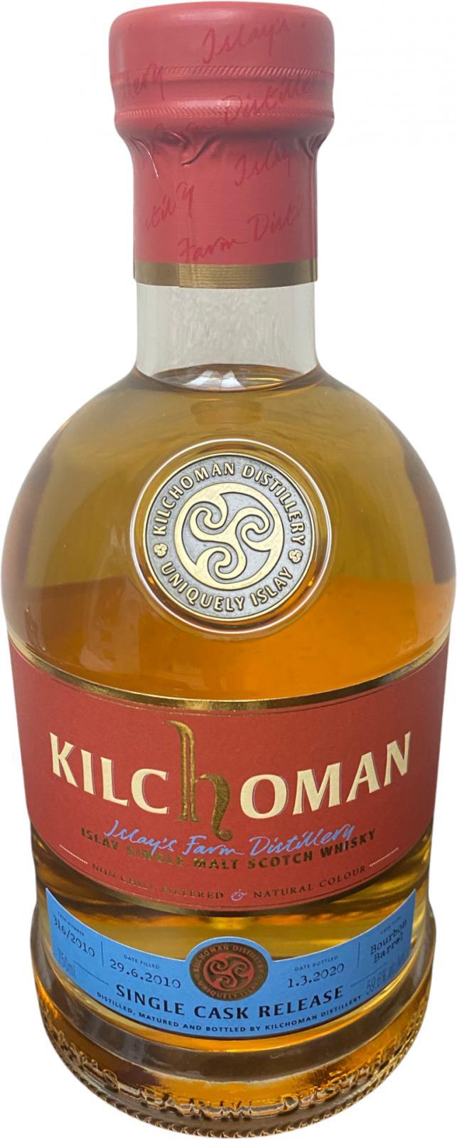 Kilchoman 2010  Single Cask Release