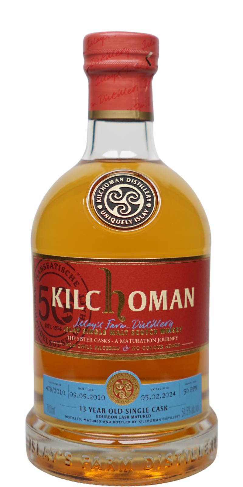 Kilchoman 2010  The Sister Casks – A Maturation Journey