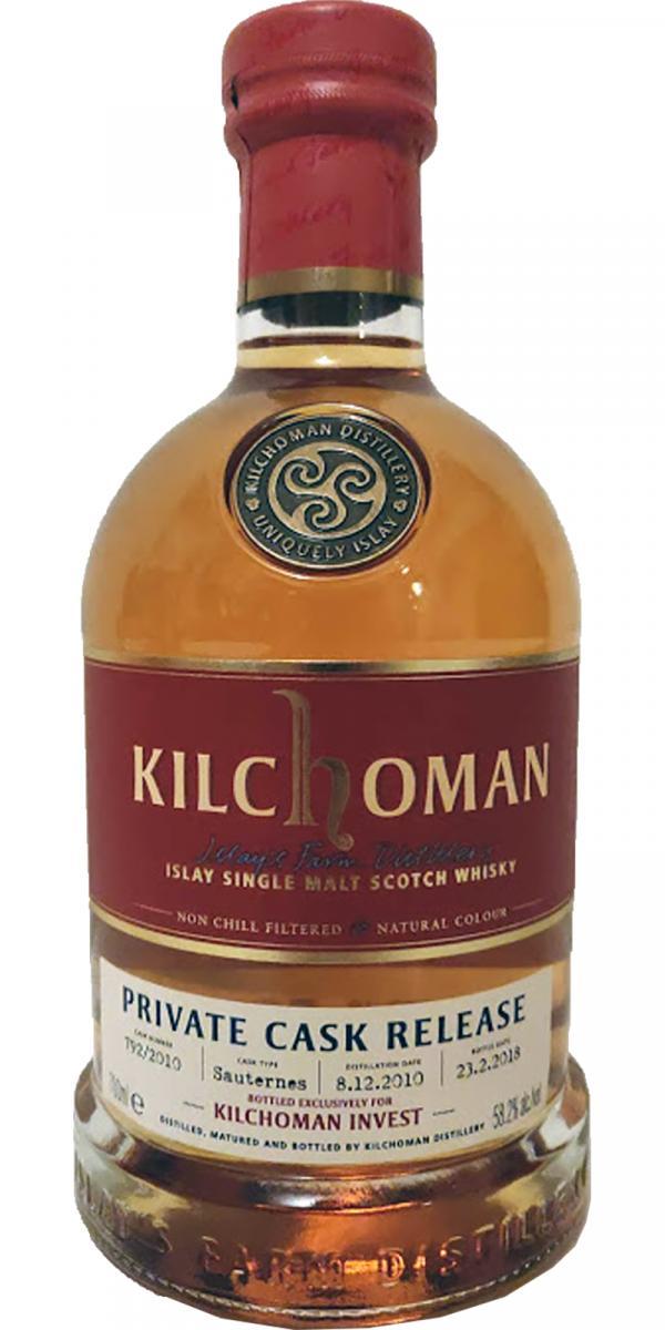 Kilchoman 2010 - Invest  Private Cask Release