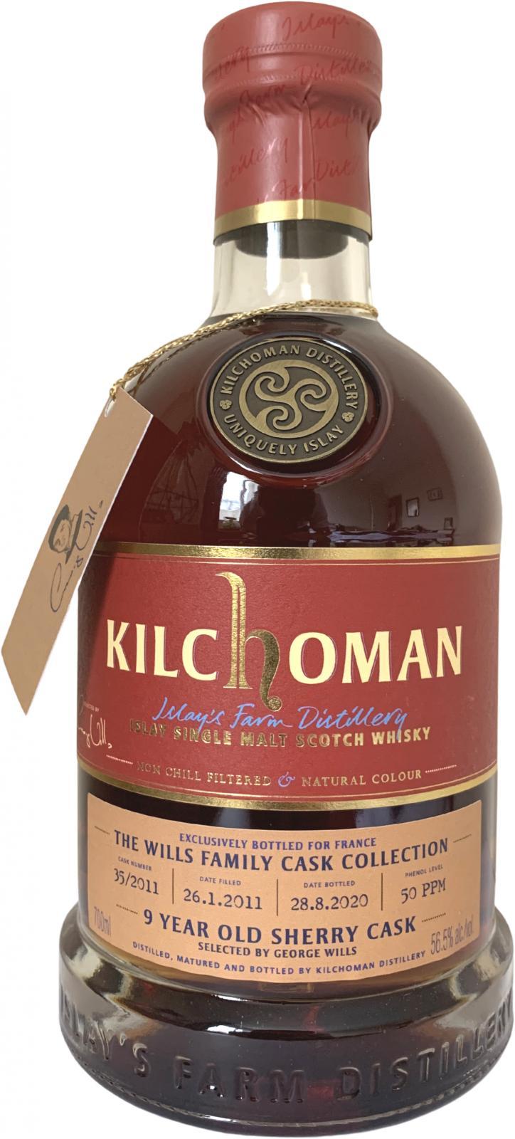 Kilchoman 2011  The Wills Family Cask Collection - George Wills
