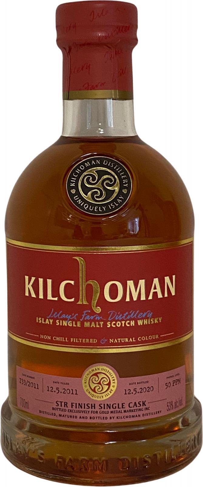 Kilchoman 2011  STR Finish Single Cask