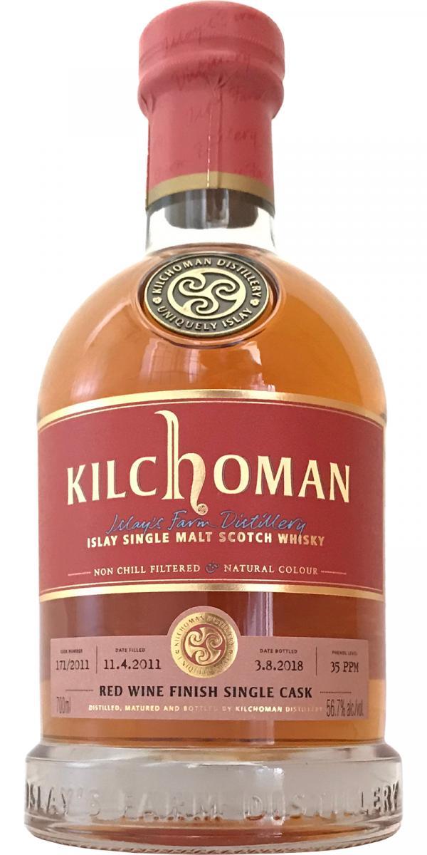 Kilchoman 2011  Red Wine Finish Single Cask