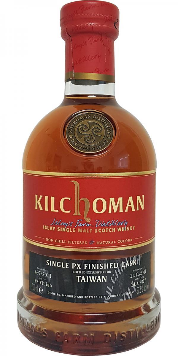 Kilchoman 2011  Single PX Finished Cask for Taiwan
