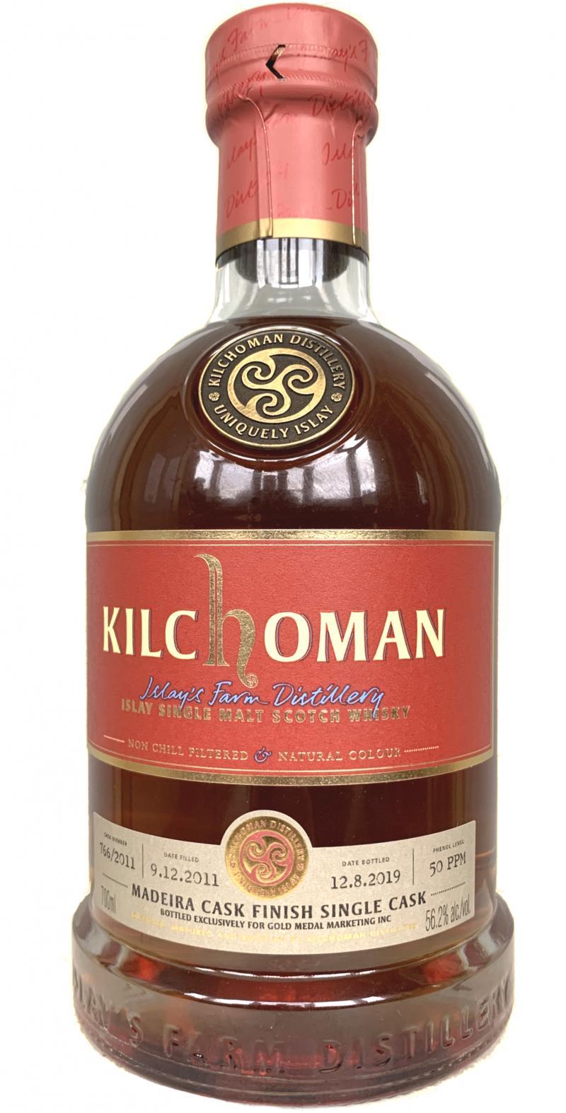 Kilchoman 2011  Madeira Cask Finish Single Cask