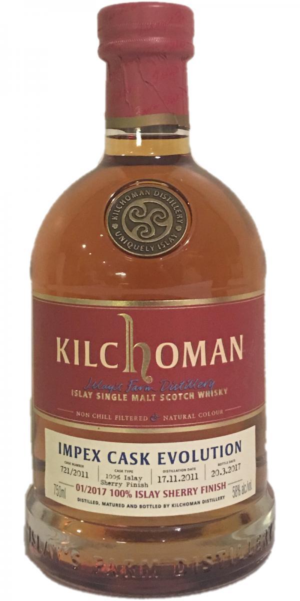 Kilchoman 2011  ImpEx Cask Evolution 01/2017