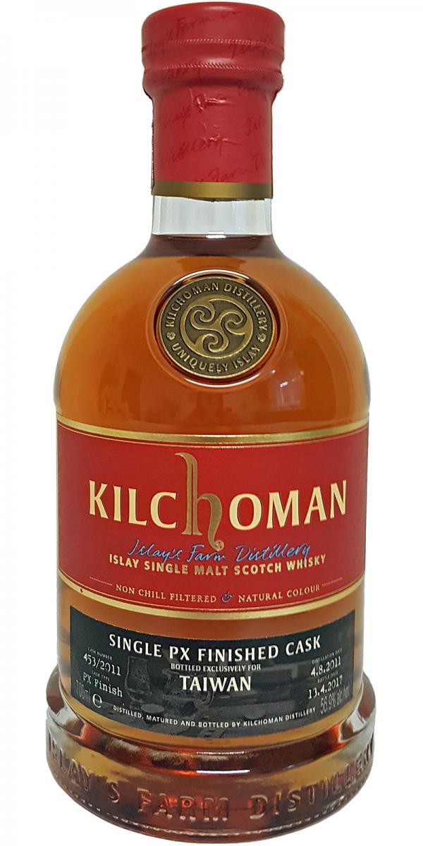 Kilchoman 2011  Single PX Finished Cask for Taiwan