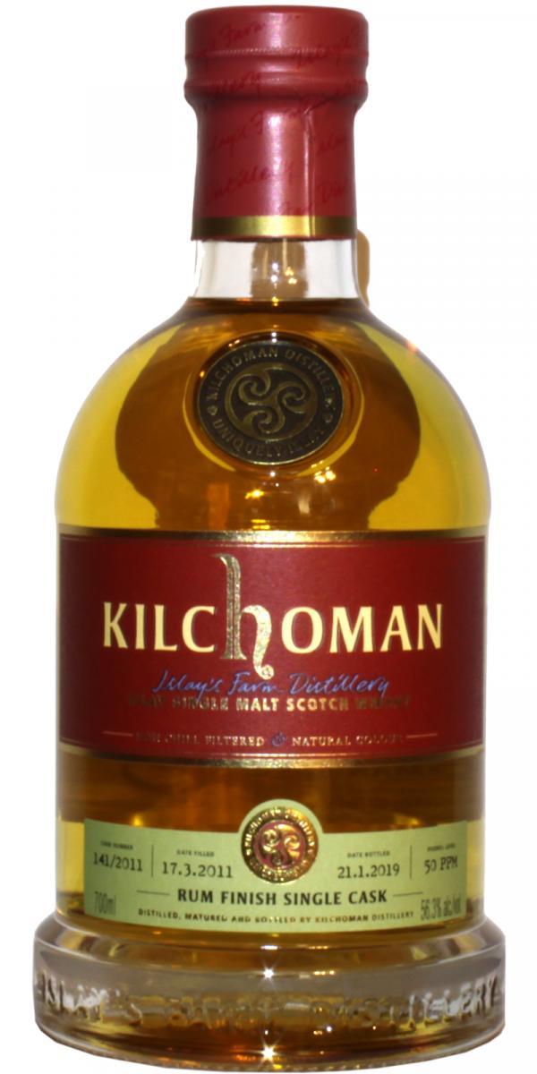 Kilchoman 2011  Rum Finish Single Cask