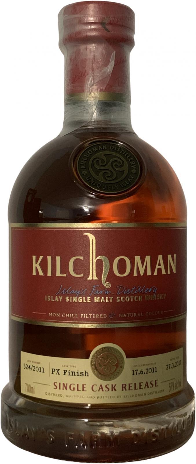 Kilchoman 2011  Single Cask Release