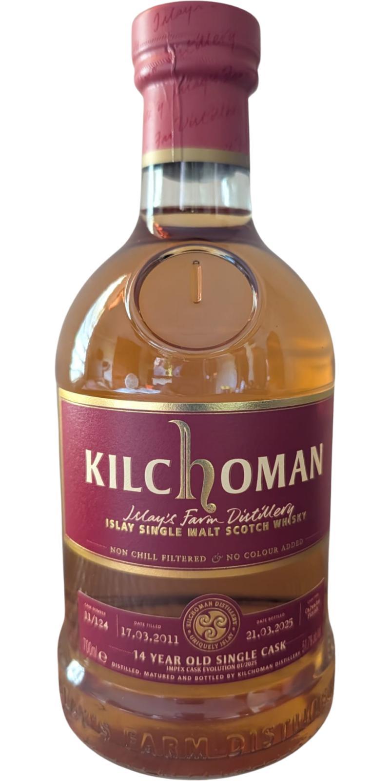 Kilchoman 2011  ImpEx Cask Evolution 01/2025