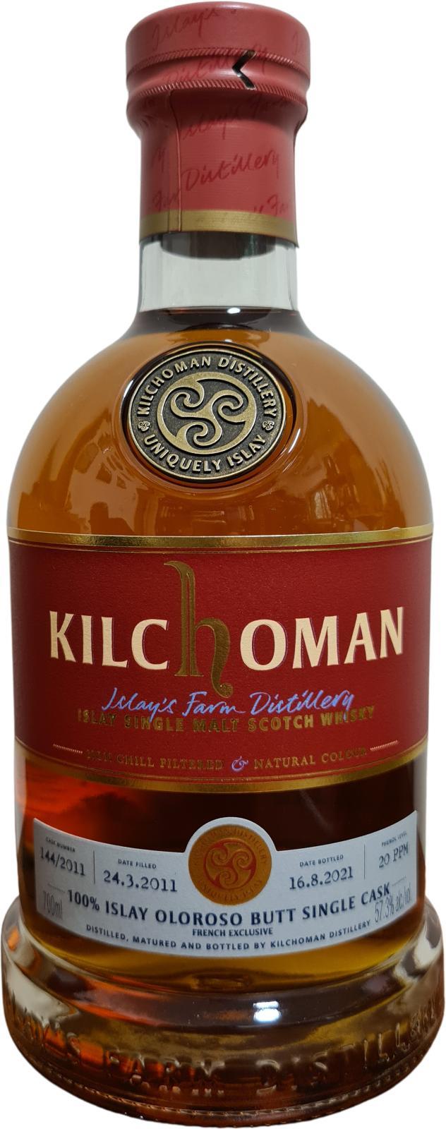 Kilchoman 2011  100% Islay Oloroso Sherry Butt