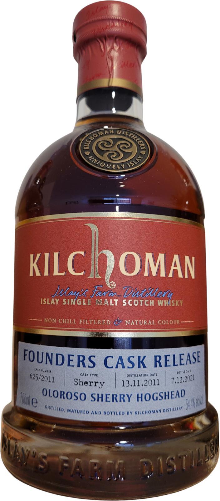 Kilchoman 2011  Founders Cask - 4th Edition