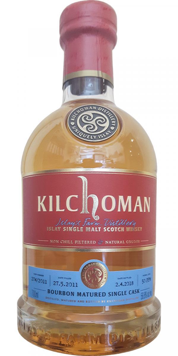 Kilchoman 2011  Bourbon Matured Single Cask