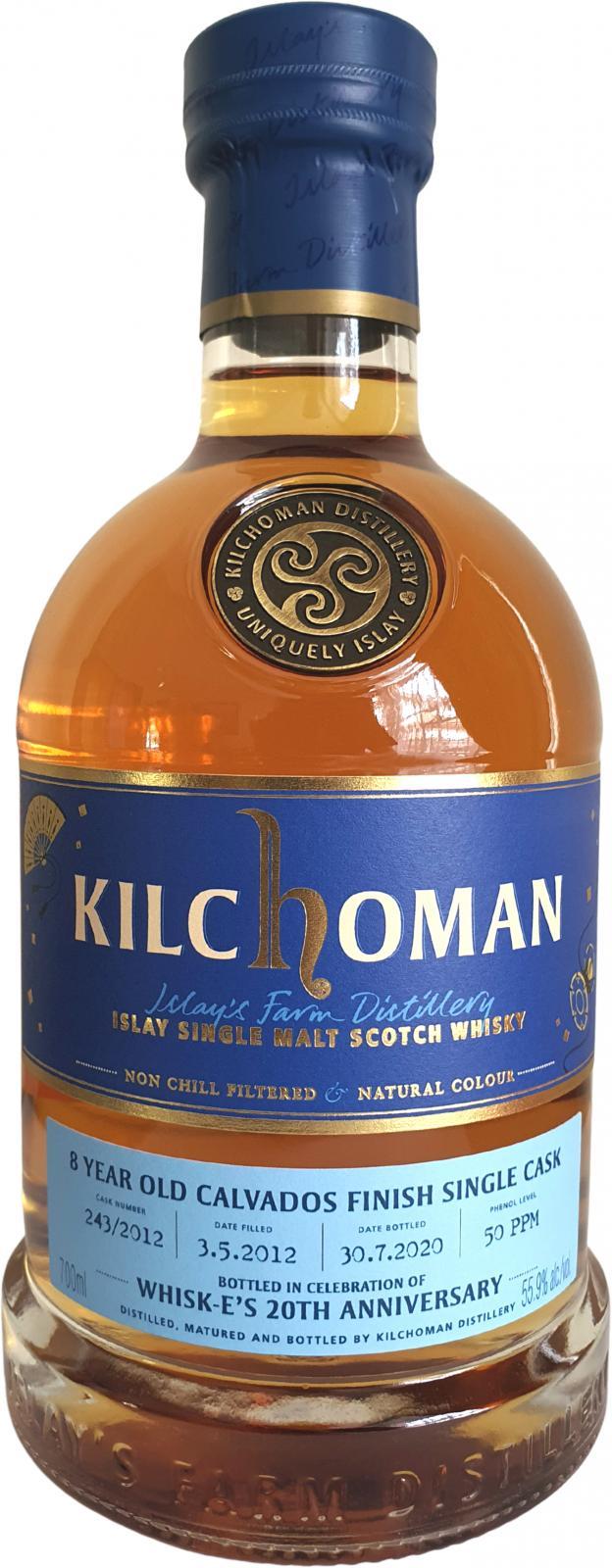 Kilchoman 2012  Calvados Finish Single Cask