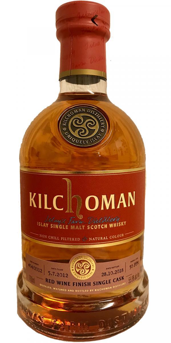 Kilchoman 2012  Red Wine Finish Single Cask