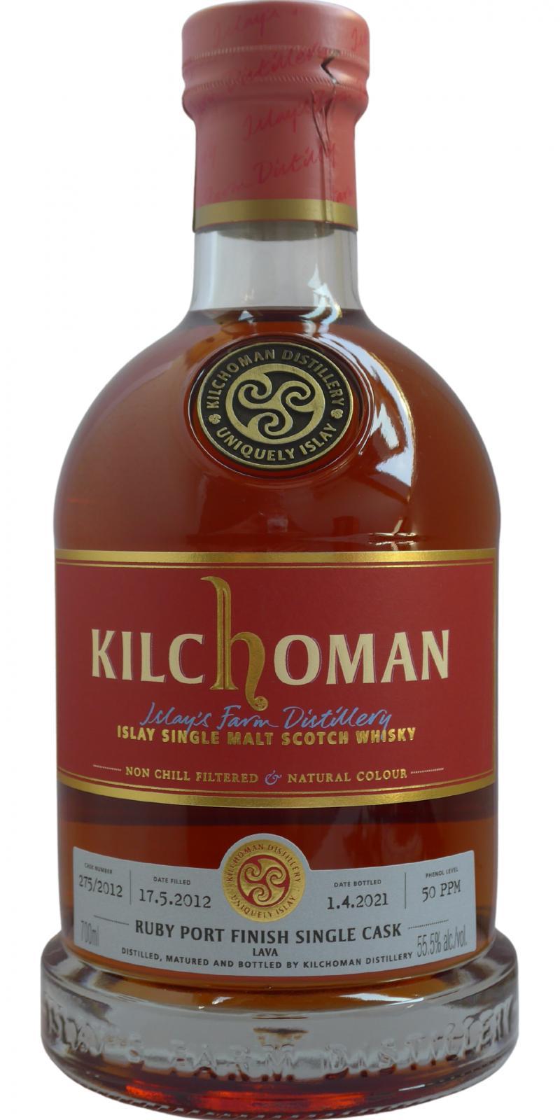 Kilchoman 2012  Lava Single Cask