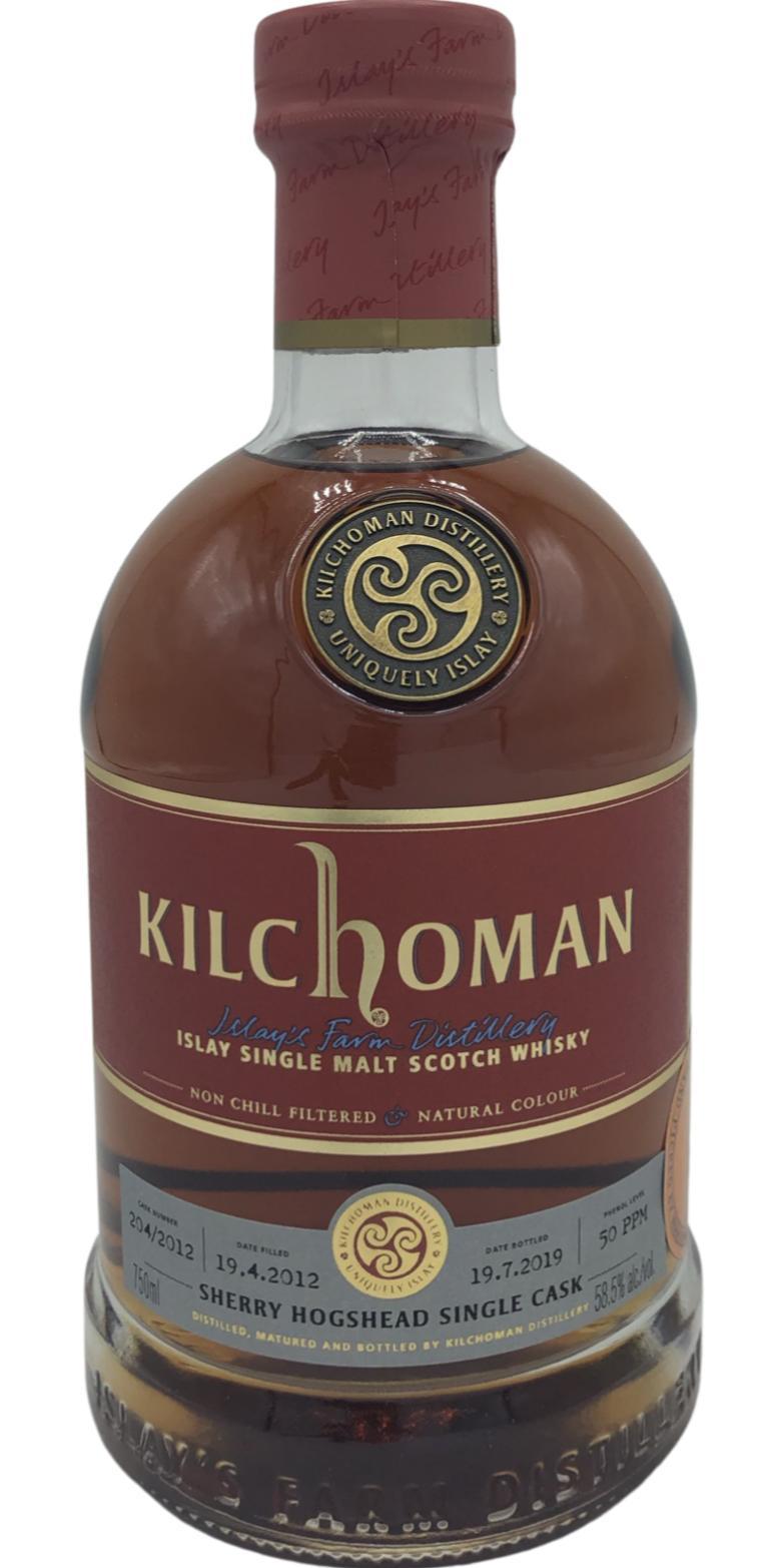 Kilchoman 2012  Sherry Hogshead Single Cask