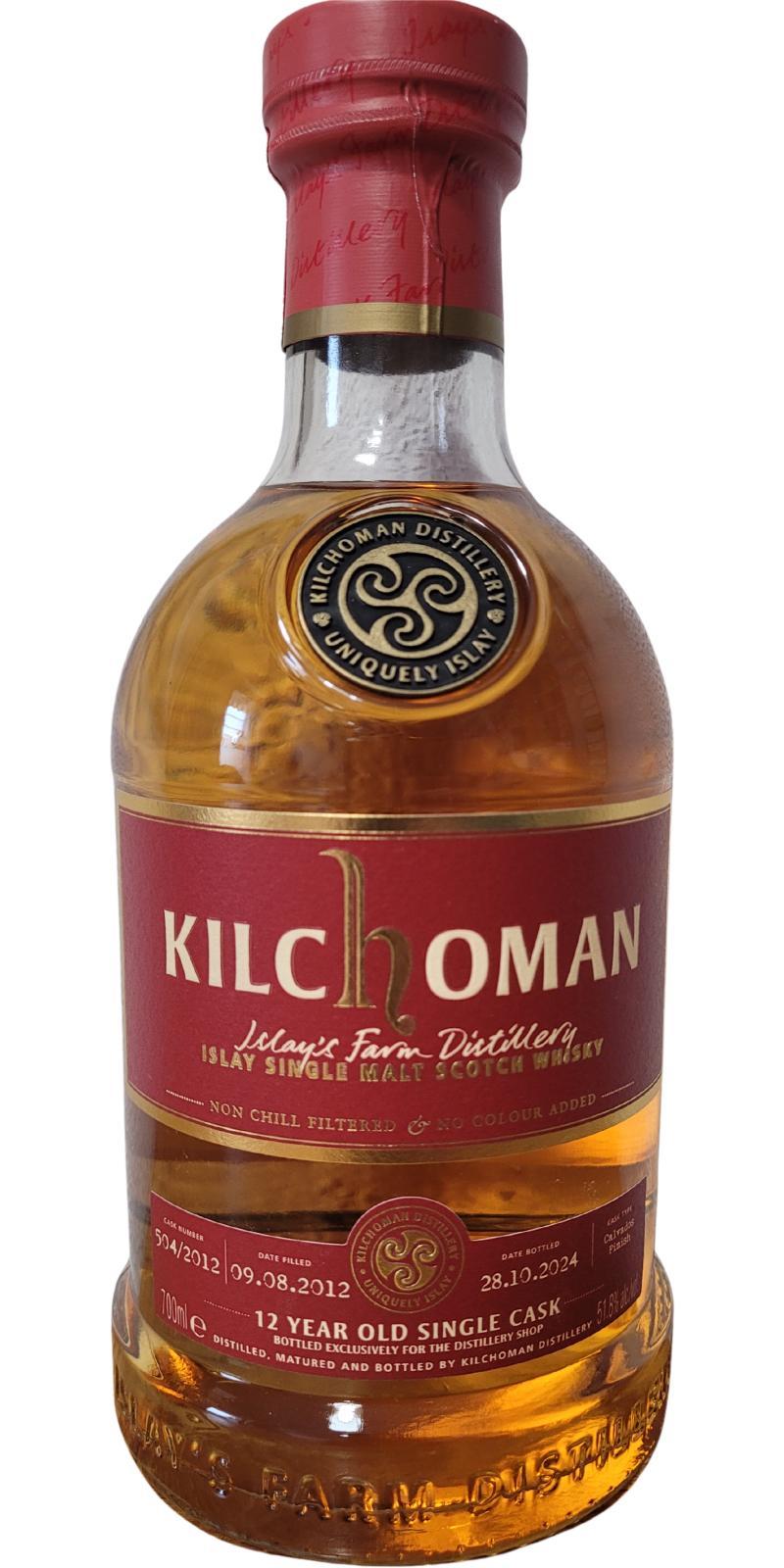 Kilchoman 2012  Single Cask