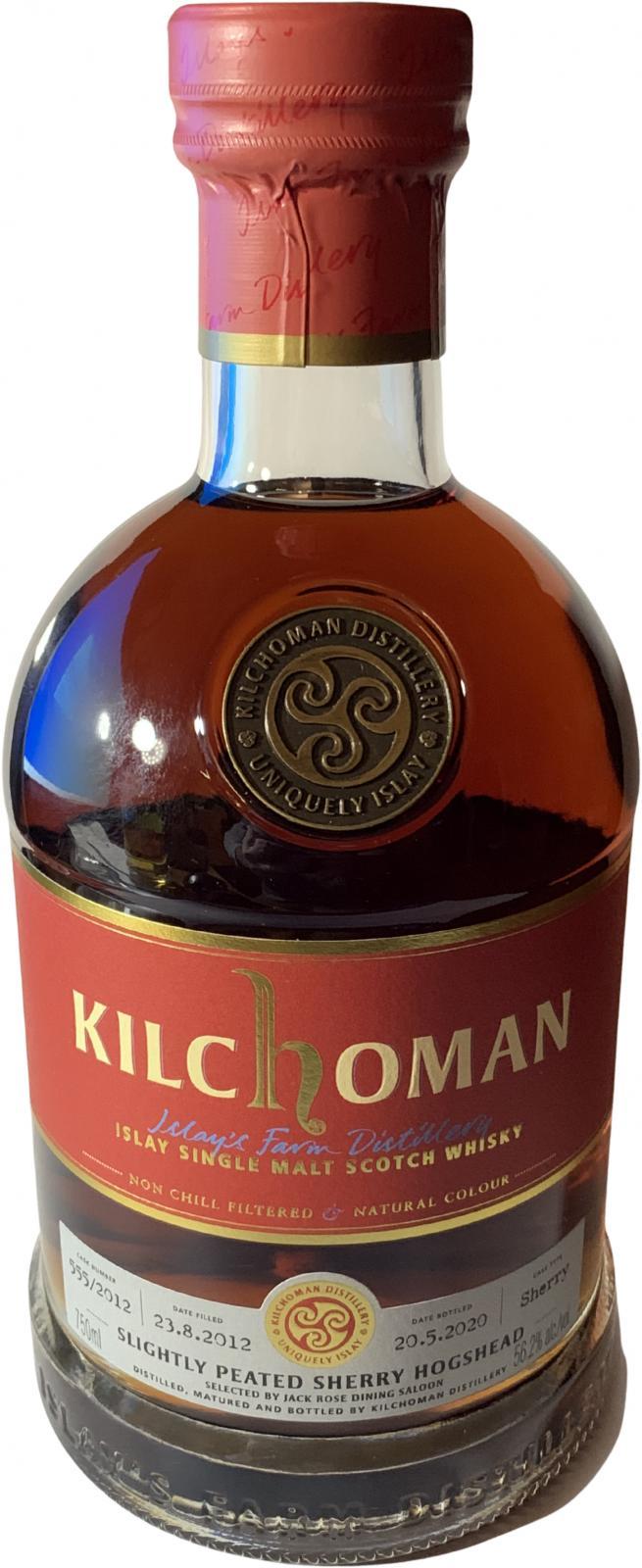 Kilchoman 2012  Slightly Peated Sherry Hogshead
