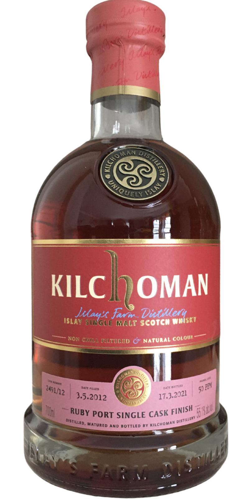 Kilchoman 2012  Ruby Port Single Cask