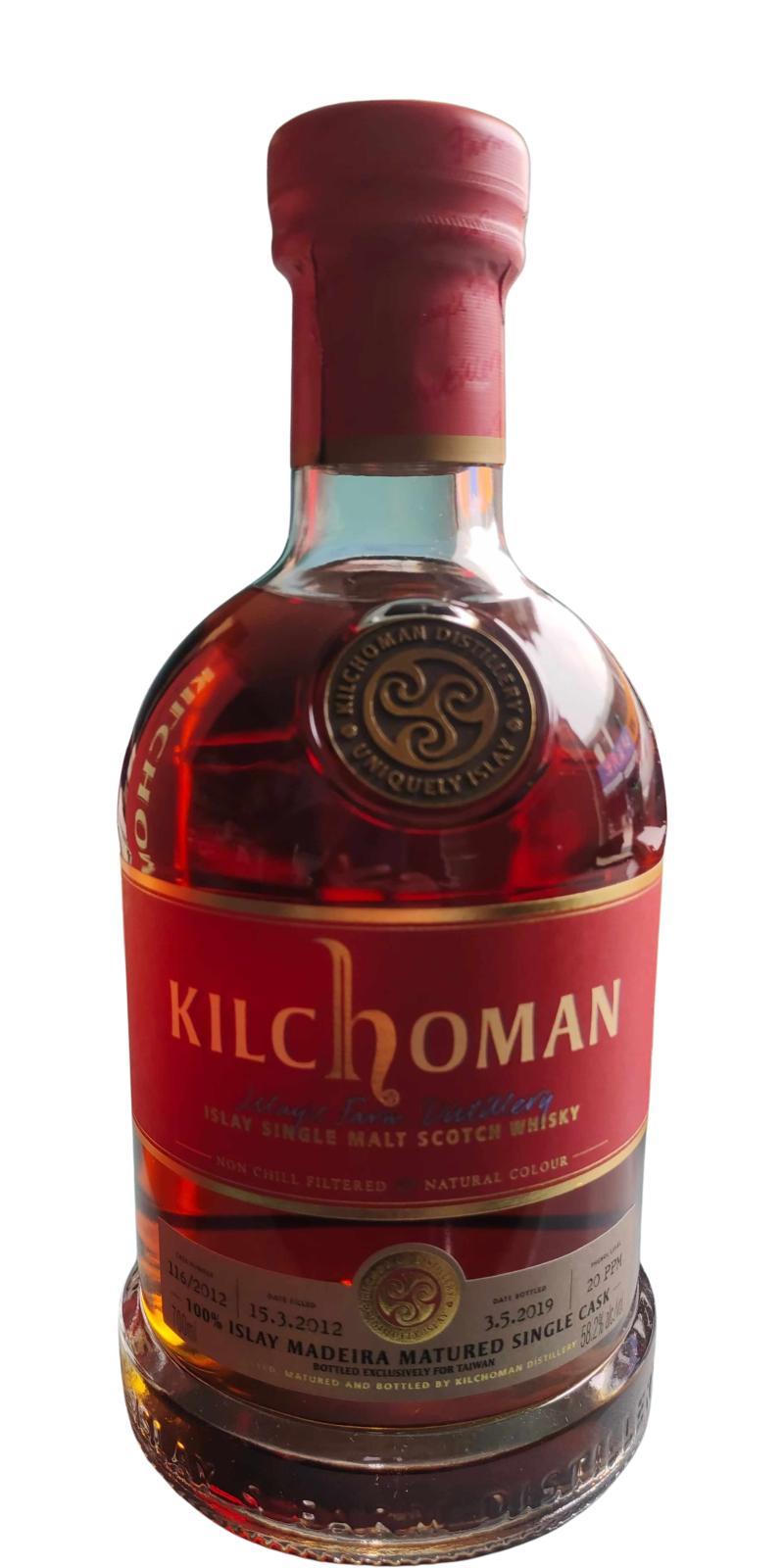 Kilchoman 2012  100% Islay Madeira Matured Single Cask