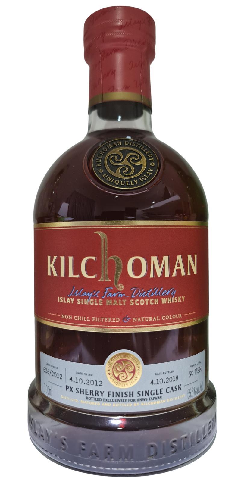Kilchoman 2012  Single Cask