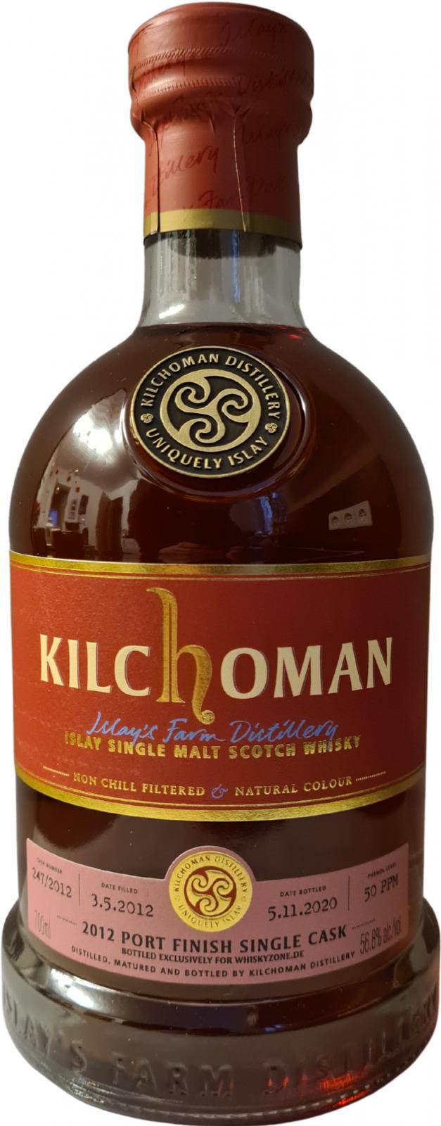 Kilchoman 2012  Port Finish Single Cask