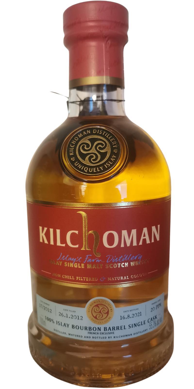Kilchoman 2012  100% Islay Bourbon Barrel