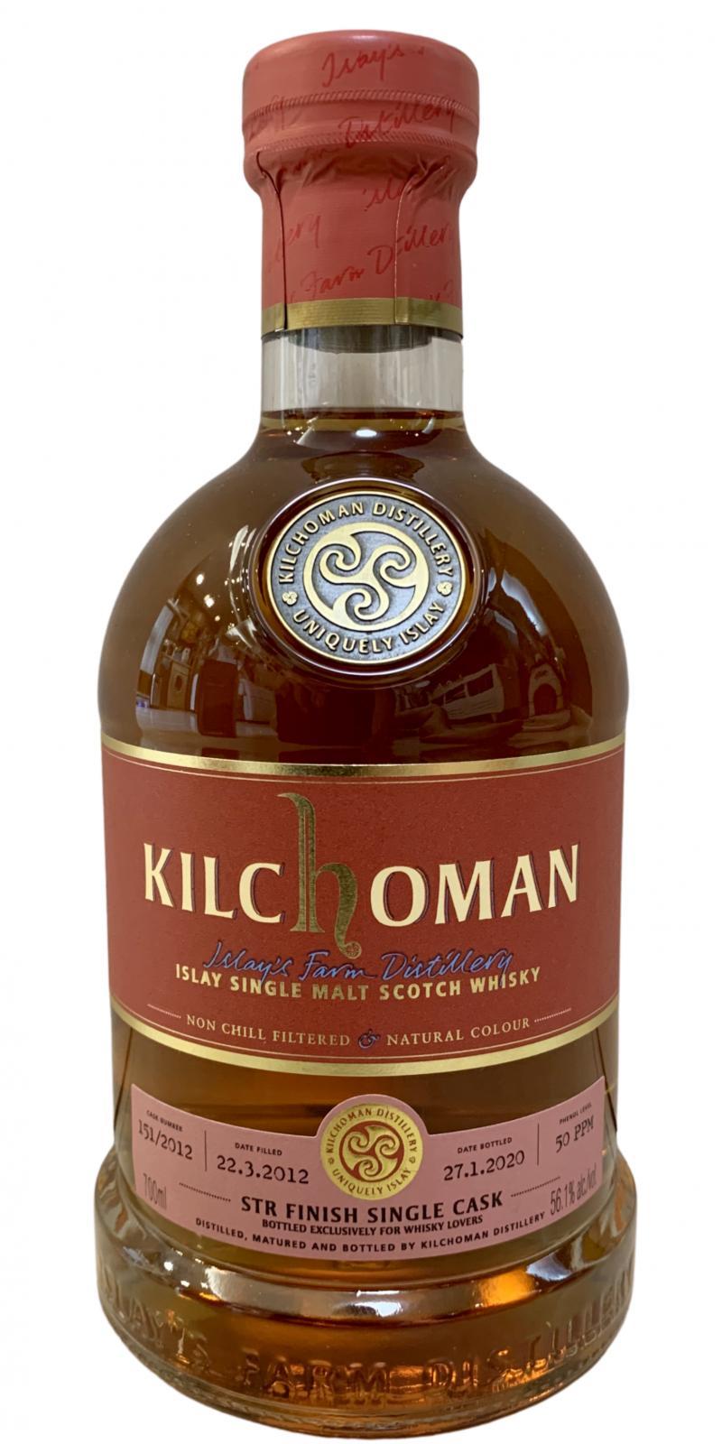 Kilchoman 2012  STR Finish Single Cask