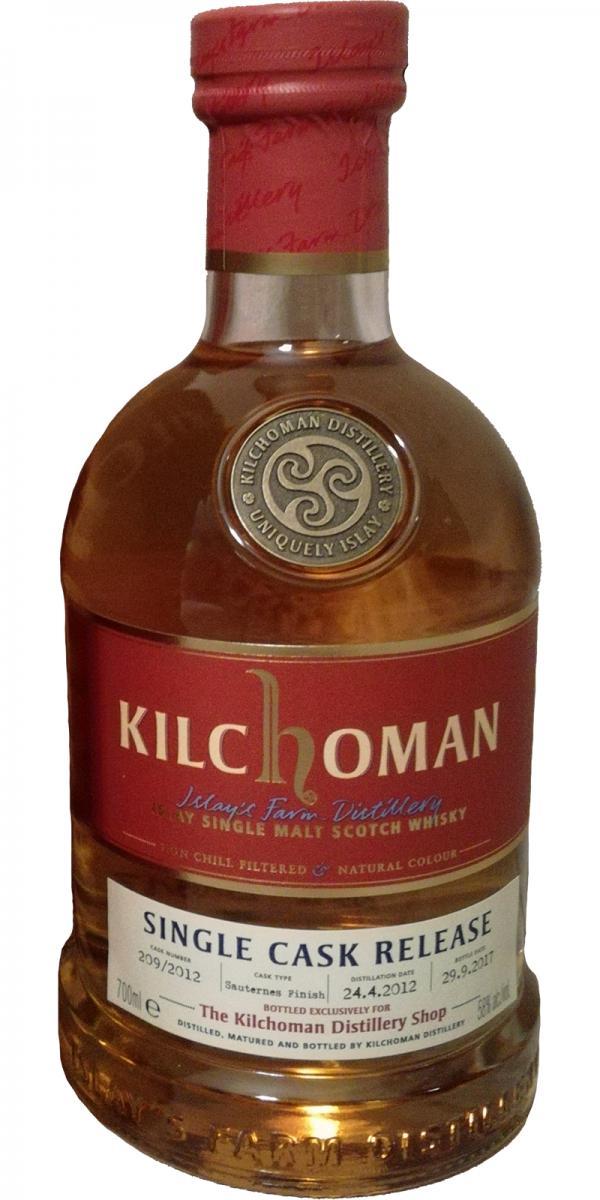 Kilchoman 2012 Single Cask Release  Distillery Exclusive