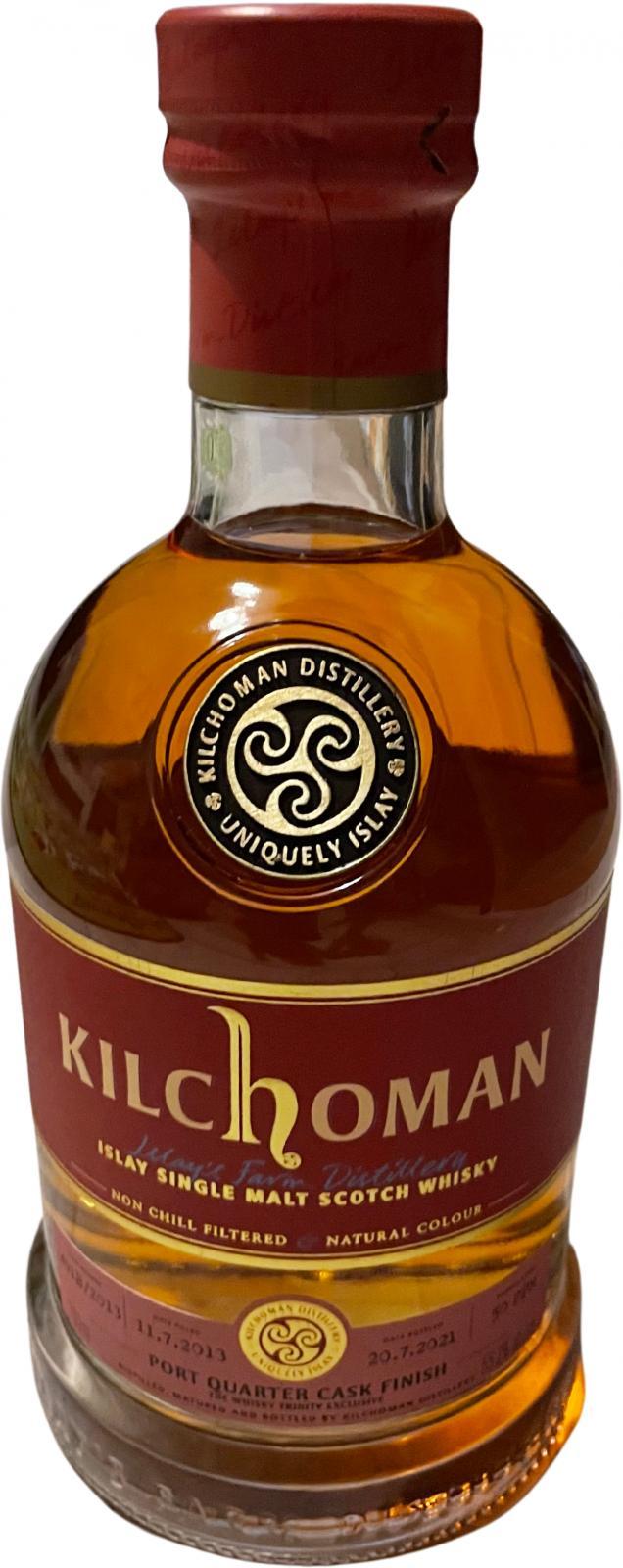Kilchoman 2013  Port Quarter Cask Finish